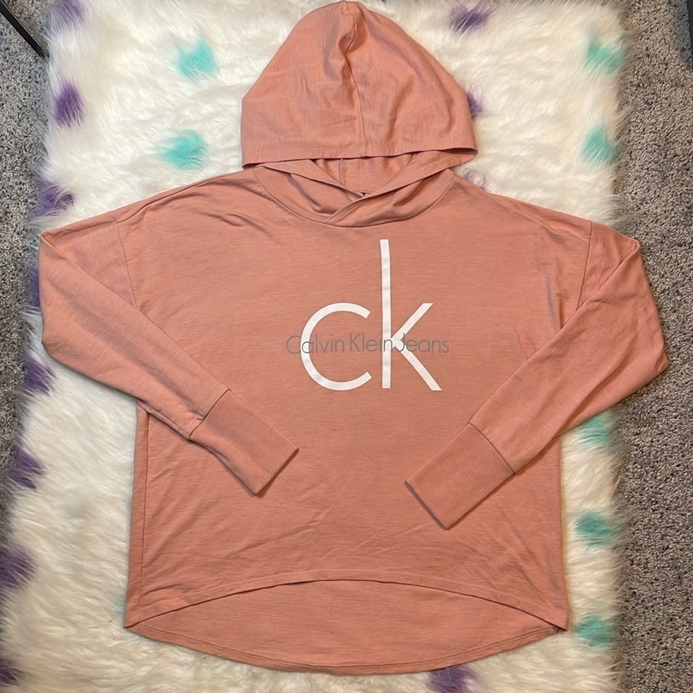 Calvin‎ Klein Lightweight Long Sleeve Hoodie Size Medium